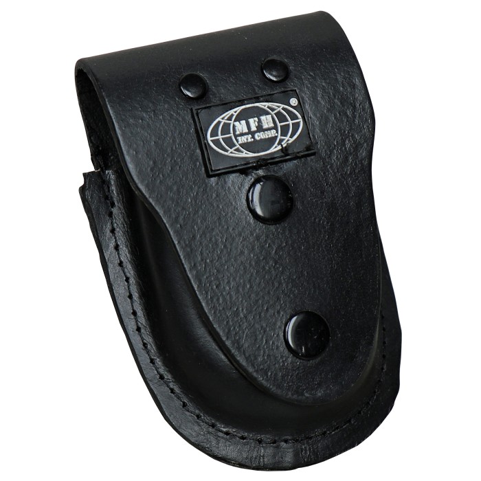 MFH handcuff case leather black for the most common handcuffs